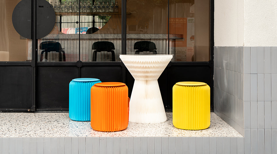 Coloured Paper Stool
