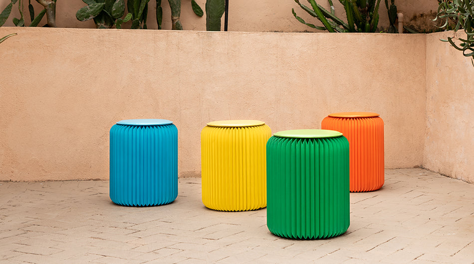 Coloured Paper Stool