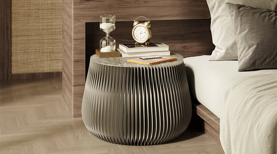 Drum Wave Side Table