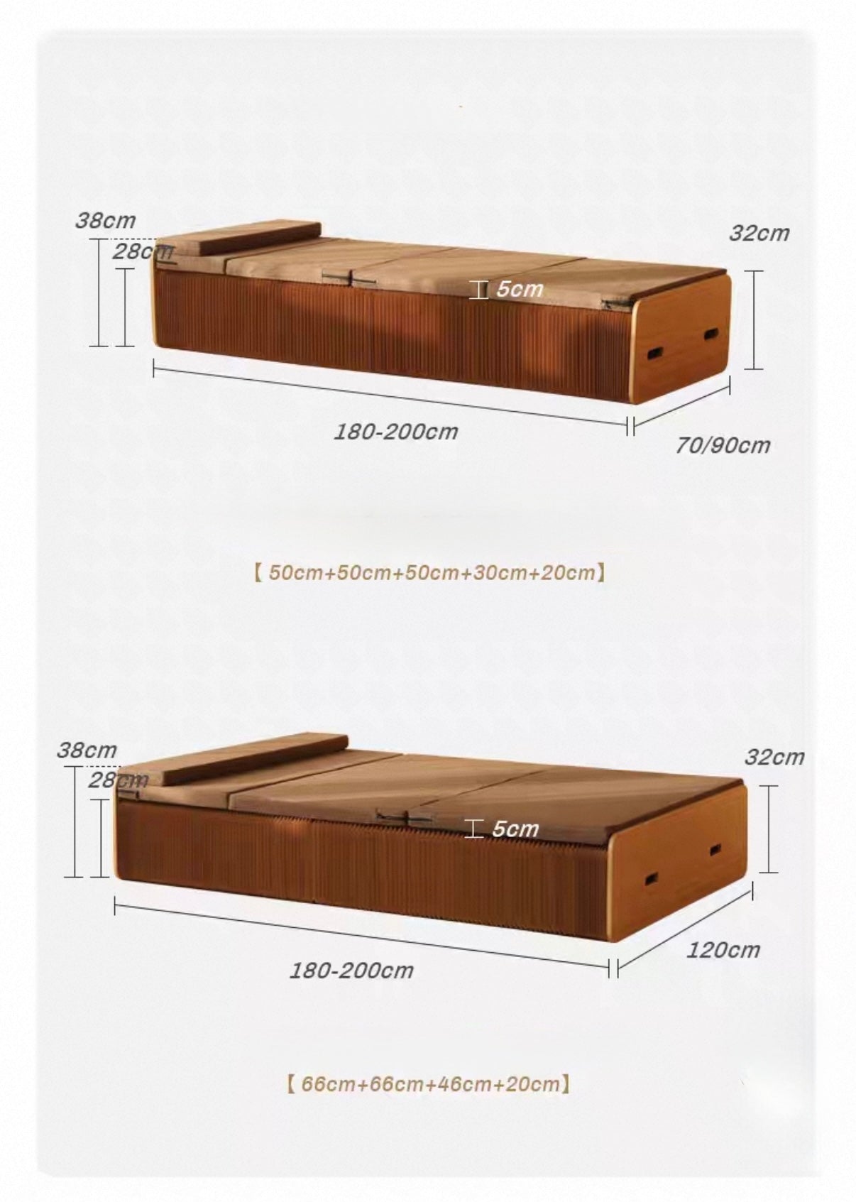 Folding Accordion Paper Bed