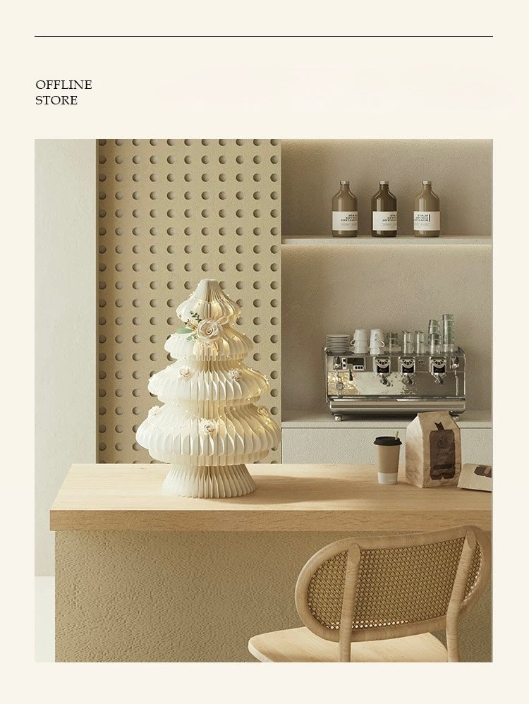 Paper Christmas Tree – ‘Wedding Dress’ Flora-Inspired Xmas Tree