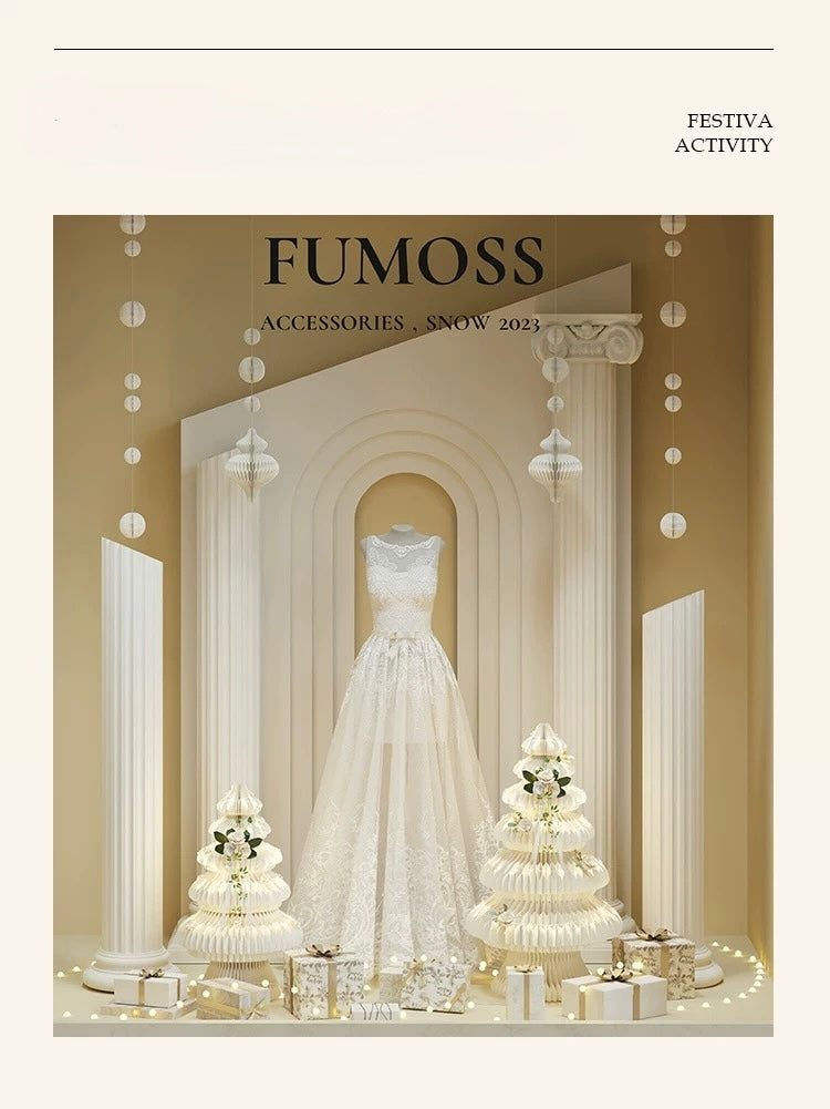 Paper Christmas Tree – ‘Wedding Dress’ Flora-Inspired Xmas Tree