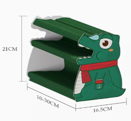 Crocodile Paper Snack Rack – Collapsible Concertina Shelf for Snacks & Toy