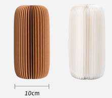 Accordion Paper Vase - Cylindrical Shape