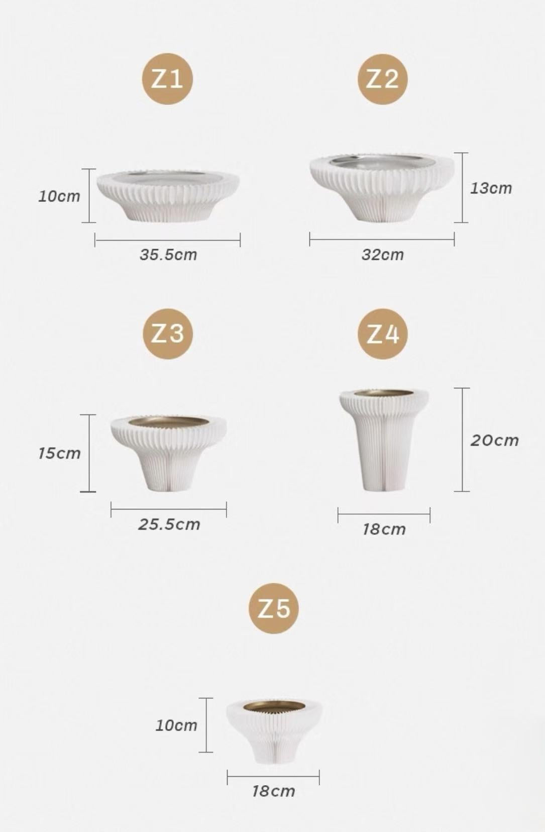 Paper Table Display Plate – Folded Kraft Showcase with Metal Contrast (25.5cm)
