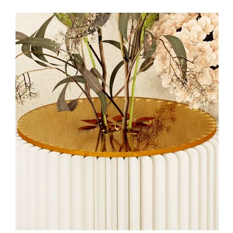 Hollow-Carved Paper Vase β Foldable Organza Kraft Vase with Water Insert (12Γ15cm)