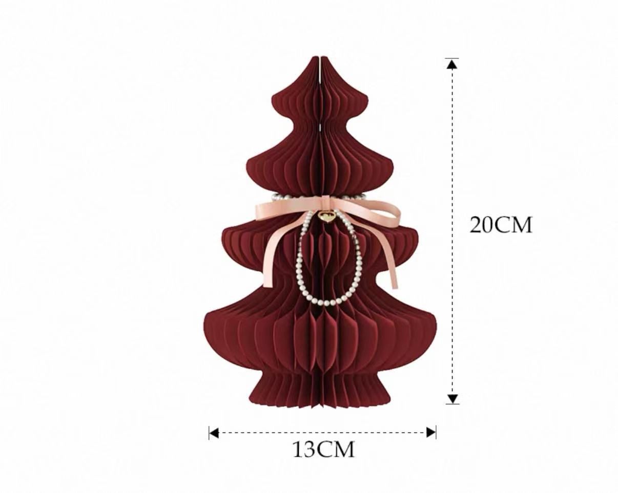 Paper Christmas Tree - Colour Block Mini Xmas Tree