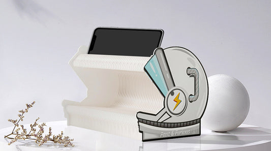 Helmet Paper Snack Organizer – Foldable Concertina Display Rack for Snacks, Phones & Toys