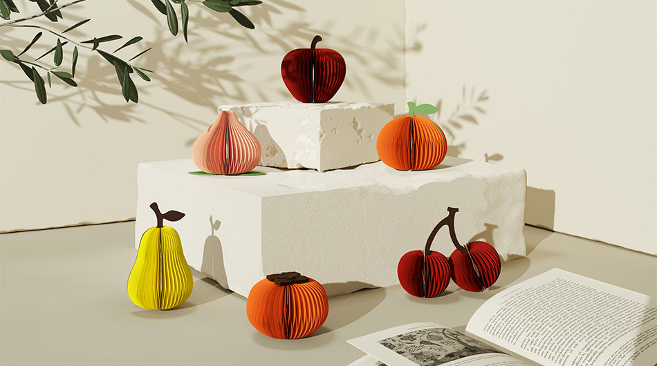 Paper Fruit Diffuser – Scented Foldable Décor in 6 Fruit Shape