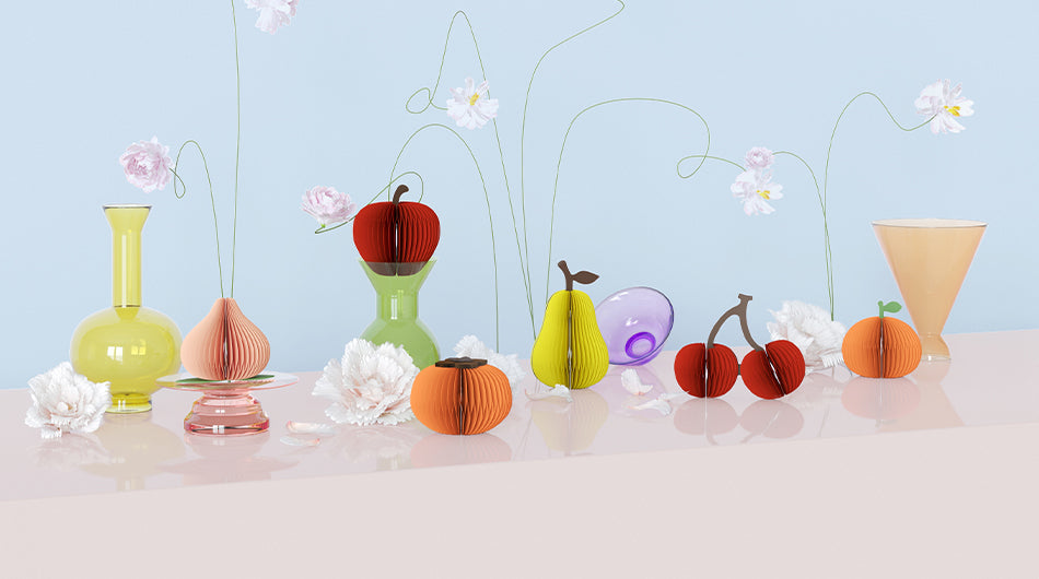 Paper Fruit Diffuser – Scented Foldable Décor in 6 Fruit Shape