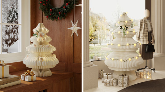 Paper Christmas Tree – ‘Wedding Dress’ Flora-Inspired Xmas Tree