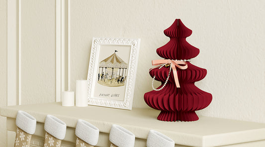 Paper Christmas Tree - Colour Block Mini Xmas Tree