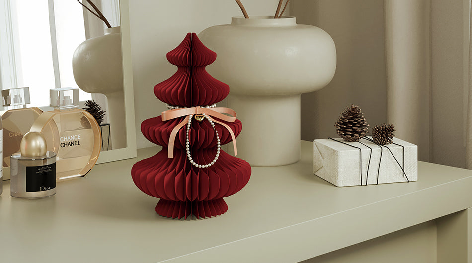 Paper Christmas Tree - Colour Block Mini Xmas Tree