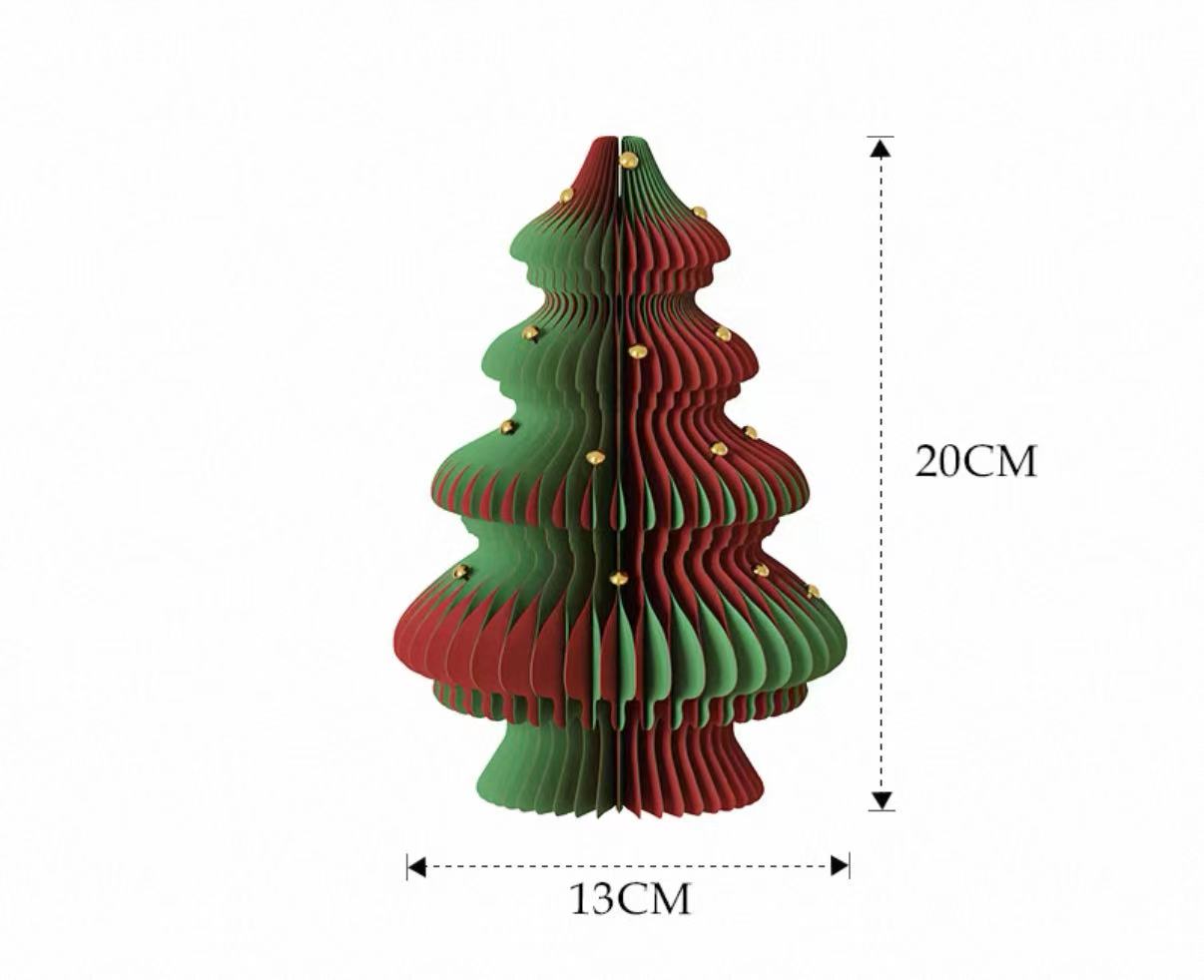 Paper Christmas Tree - Colour Block Mini Xmas Tree
