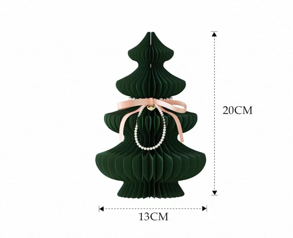 Paper Christmas Tree - Colour Block Mini Xmas Tree