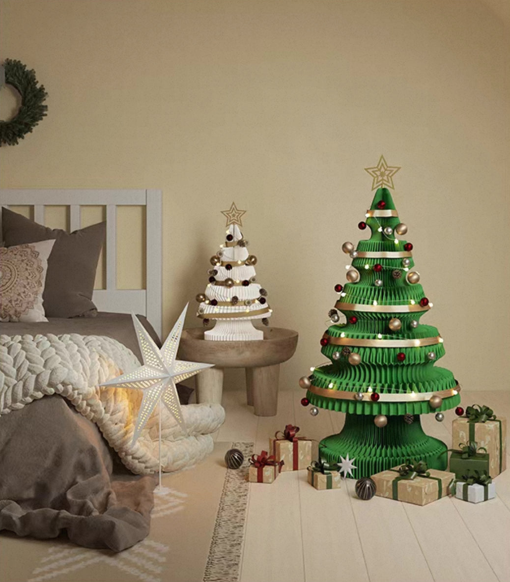 Paper Christmas Tree - Decorated Xmas Tree