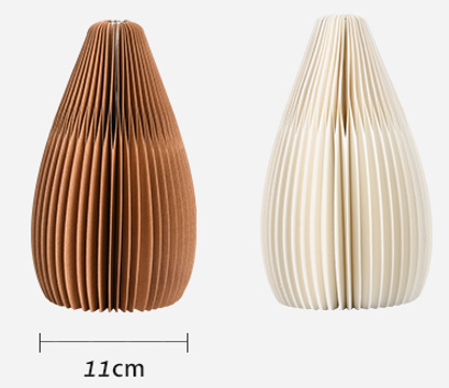Accordion Paper Vase - Tear-drop shape