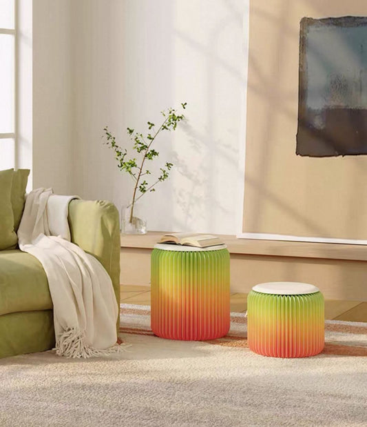 Macarons Paper Stool | Pop Up | Sustainable furniture