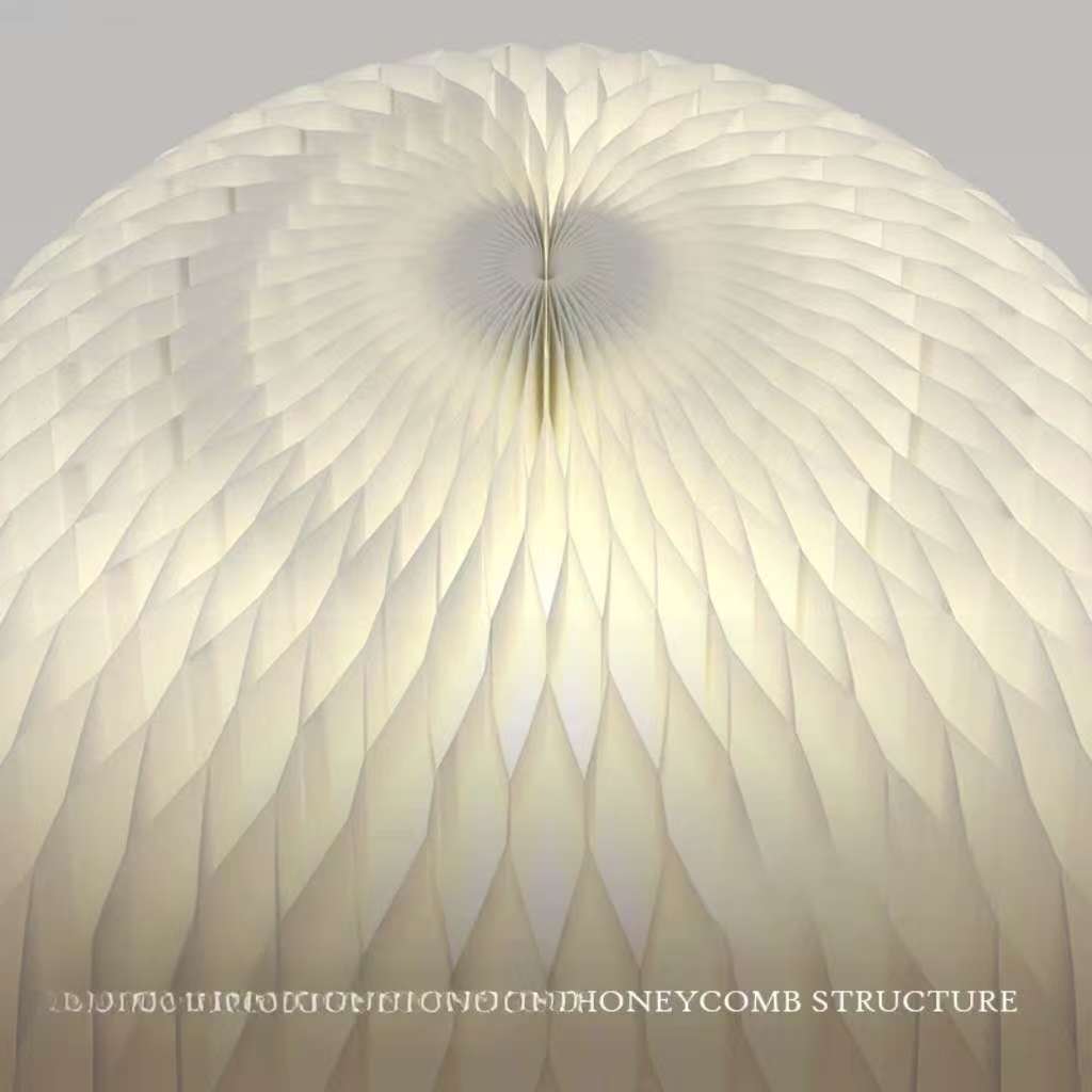 Paper Moon Lamp – Folded Kraft Sphere Light with Soft Ambient Glow